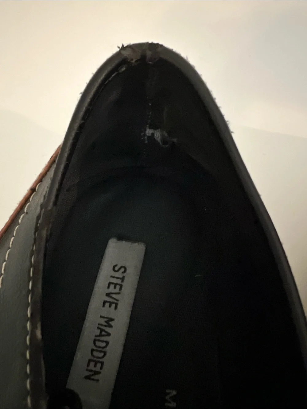 Steve Madden Men's Black Lace-Up Perforated Casual Shoes Memory Foam SZ 13